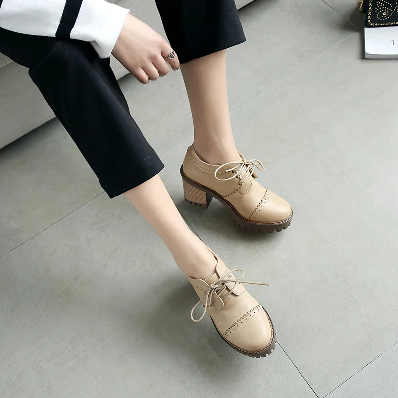 Brock/Женская обувь на высоком каблуке толстом новинка весны 2019 Женская в