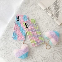 cute camouflage love heart phone case for samsung a21 a50 a51 a70 a31 a71 a52 a72 a32 5g s21 plus rainbow soft shockproof cover