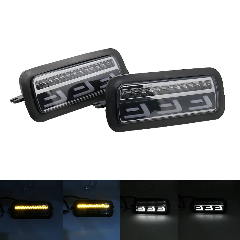 

2Pcs Led Daytime Running Light for Lada Niva 4X4 1995+ Turn Signal Light Drl Car Headlight Replacement Parts with Lamp Cover