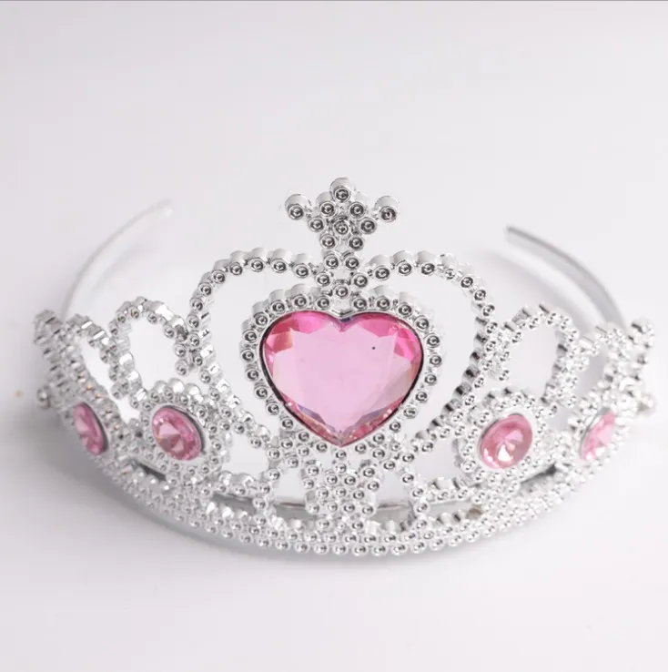 Принцесса косплей пластиковая Корона Тиара для девочек аксессуары волос