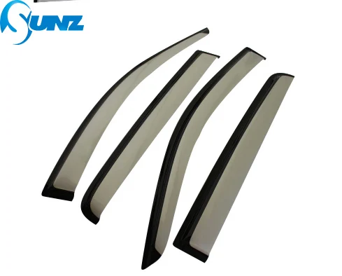 sliver Боковой Winodow дефлекторы для Mitsubishi L200 Triton 2006 2007 2008 2009 2010 2011 2012 2013 обтекатель кабины дождь SUNZ - Цвет: sliver