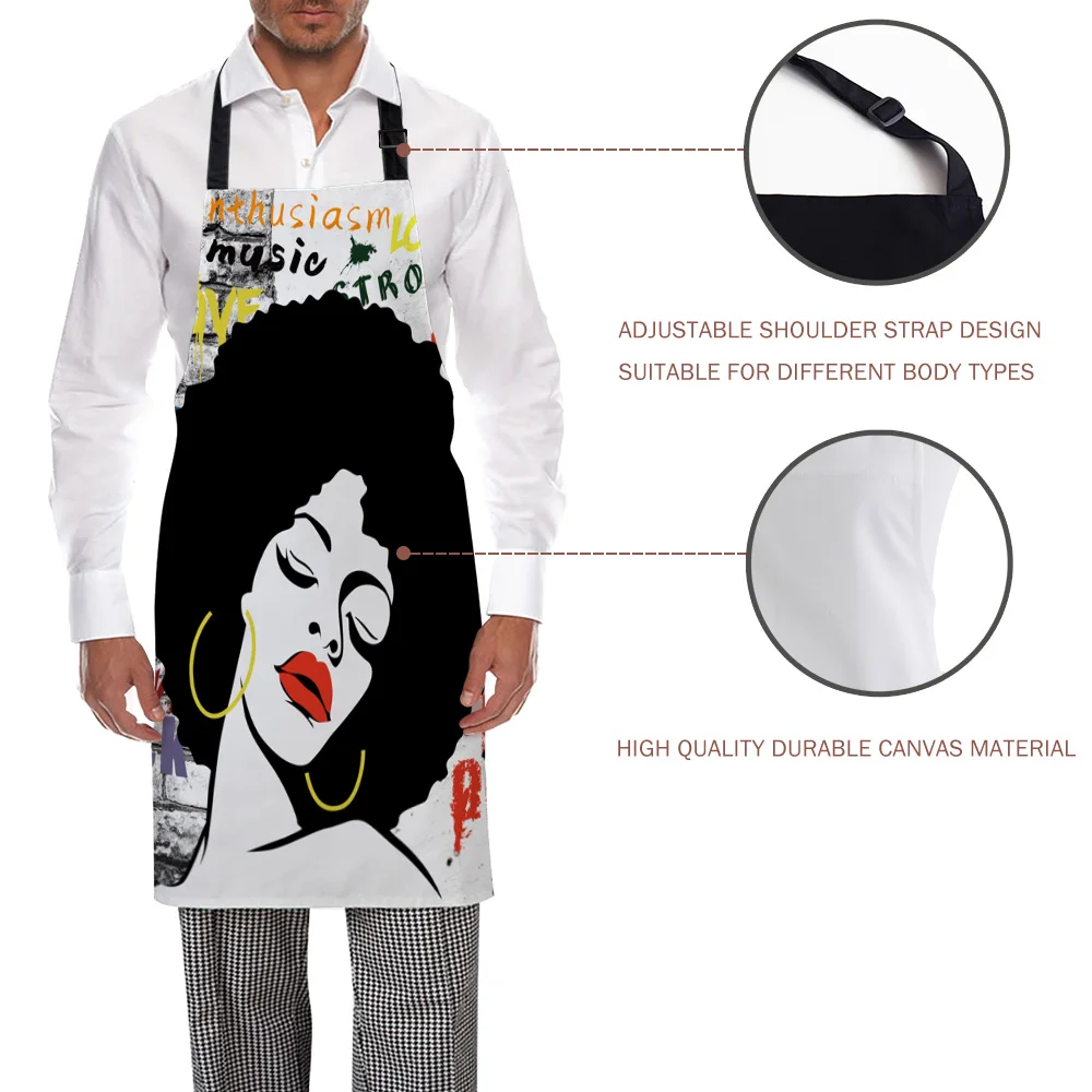 Кухонный Фартук черная девушка я королева граффити сексуальные губы