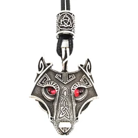 green black red eyes wolf amulet pendant nordic bead vegvisir valknut trinity viking necklace male female talisman wicca jewelry