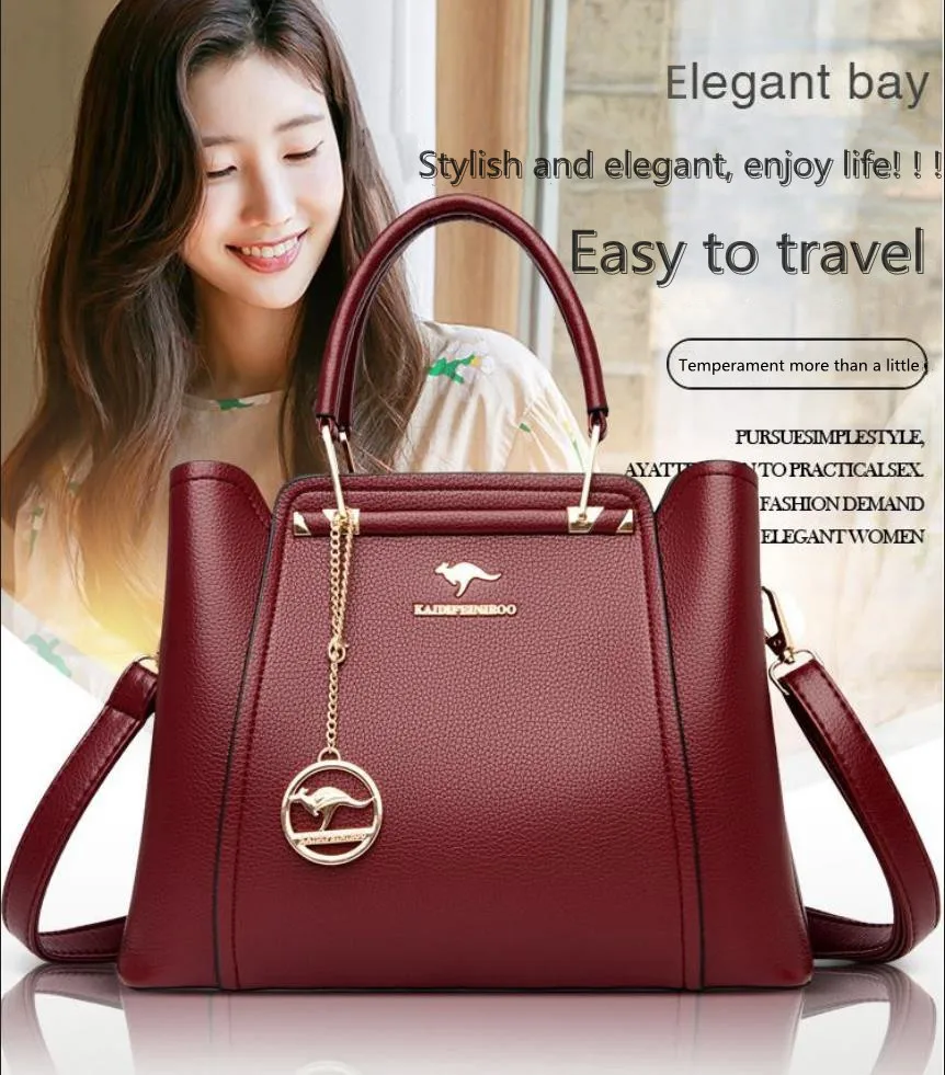 

Cady Fini Kangaroo Designer Brand Bags Women PU Leather Handbags 2021 Luxury Ladies Hand Bags Purse Fashion Shoulder Bags