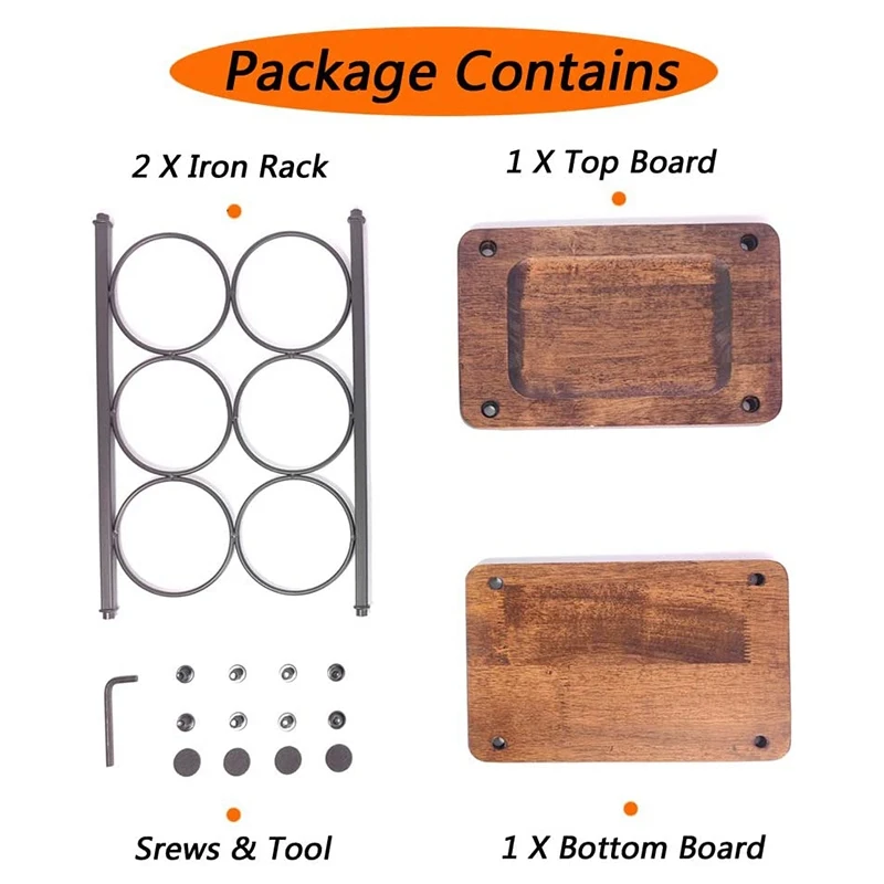 

Countertop Wine Rack Wooden Wine Bottle Rack Display Rack, Country Style Storage Rack, Kitchen and Home Furnishings