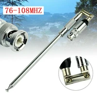 76 108mhz telescopic antenna bnc connector durable for fm transmitter radio puo88