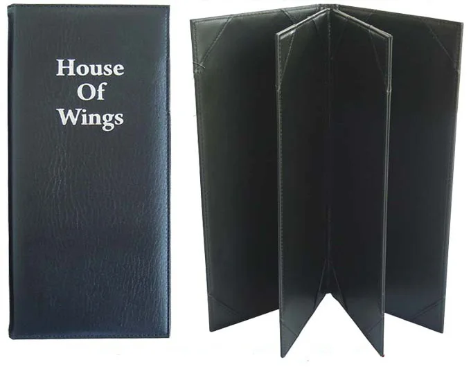 Папка с прайс-листами для ресторанов отелей баров вставок 11x28 см и A4 Панель меню |