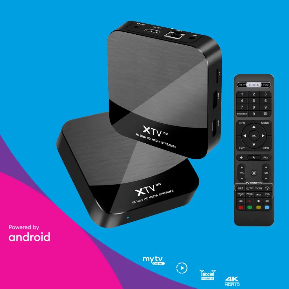 

MEELO PLUS XTV 5G TV BOX mytv online Smart Stalker Android 9.0 S905X 2GB 16GB XTREAM m3u Wifi IPTV Set Top box Media Player