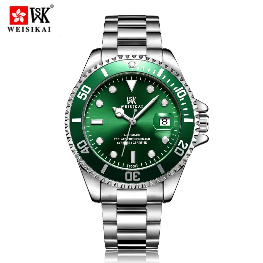 WEISIKAI Diver Watch Automatic Mechanical Watches Sports Top Brand Luxury Men's Diving Male Wristwatch Relogio Masculino |