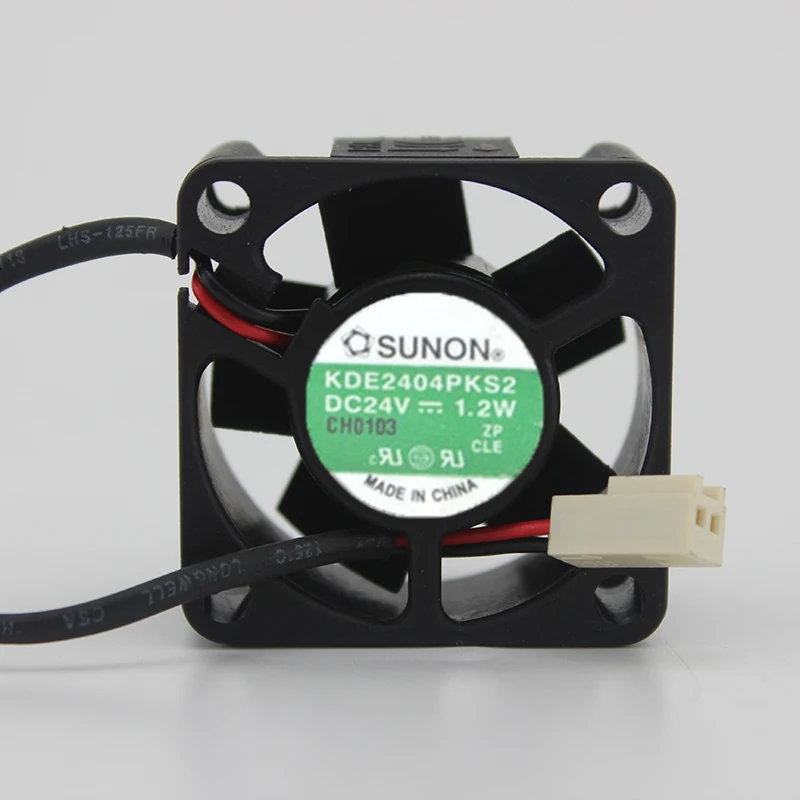 Для SUNON 40*40*20 DC 24V 1,2 W KDE2404PKS2 модель TM скоростная линия 2-проводной вентилятор