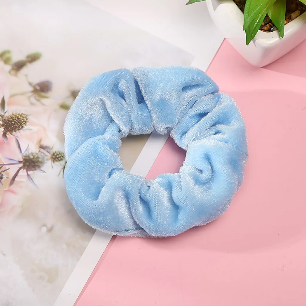 1 шт. Velluto Scrunchies Fasce Accessori Per Capelli Donne Ragazze Capelli Elastici Cravatta In Gomma anello corda per cape