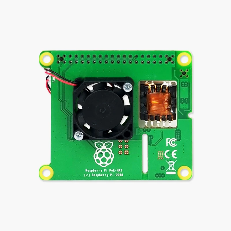 RASPBERRY PI PoE + Hat/PoE Hat официальная плата расширения Power-Over-Ethernet для Raspberry Pi 4/3B |