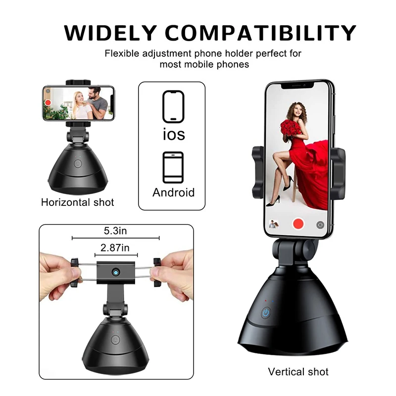 Rotate Live Follow-up Pan/tilt Smart Photography Platform Mobile Phone Holder/Live360 Assistant Bluetooth Control Selfie PTZ | Электроника