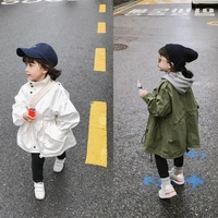 baby windbreaker jacket korean spring autumn cardigan for girls clothing children outwear girl clothes coat