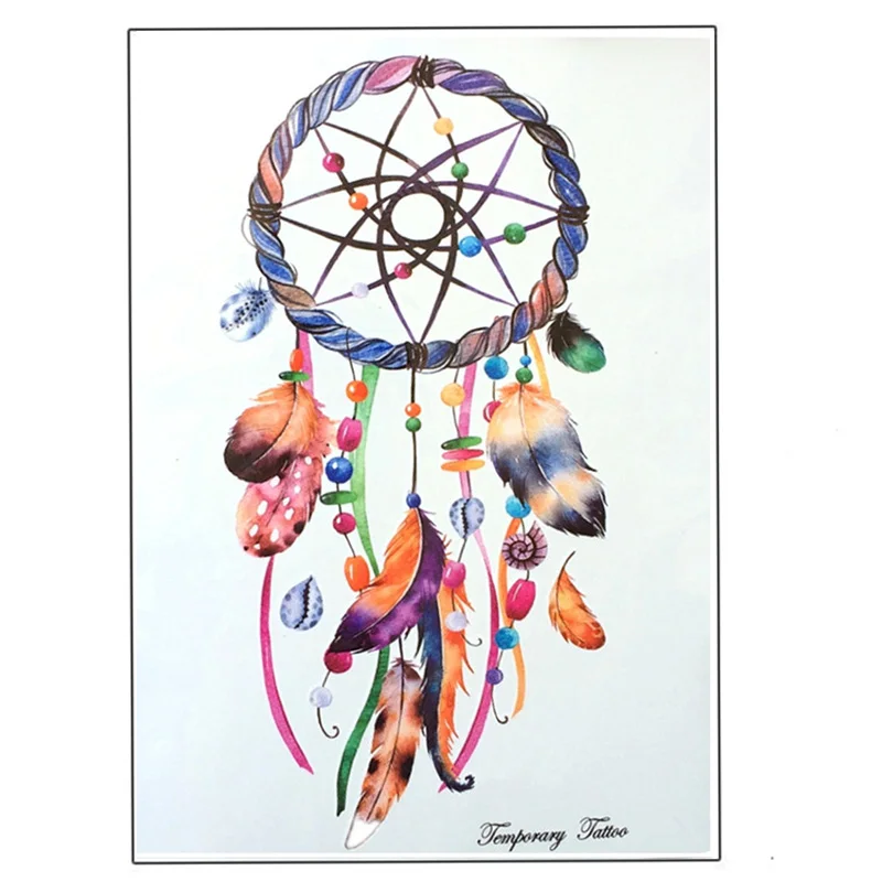 Водостойкие временные тату наклейки 21 х15 см|tattoo sticker|temporary tattoo stickertemporary dreamcatcher |