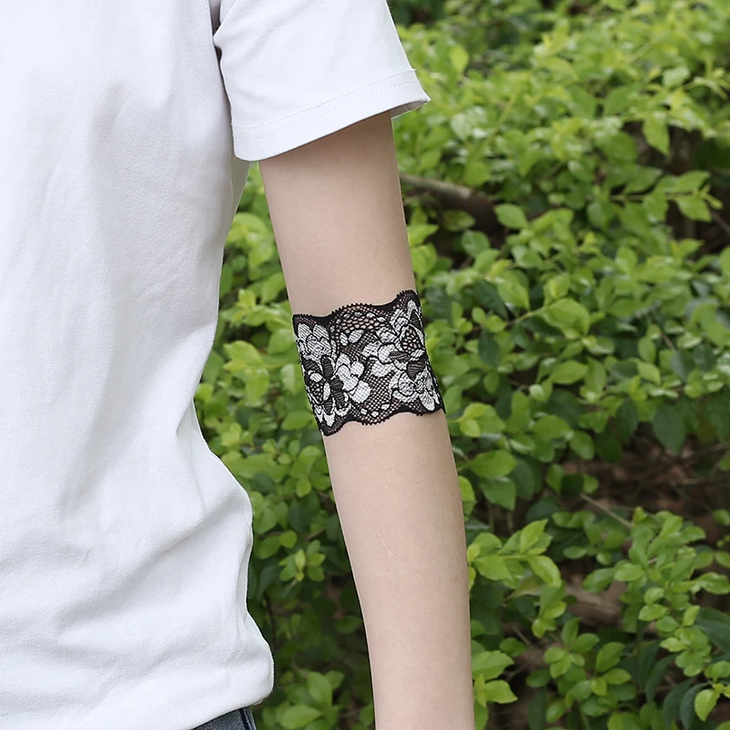 

Summer lace elbow guard female sunscreen thin section scar tattoo high elastic arm guard arm sleeve decoration