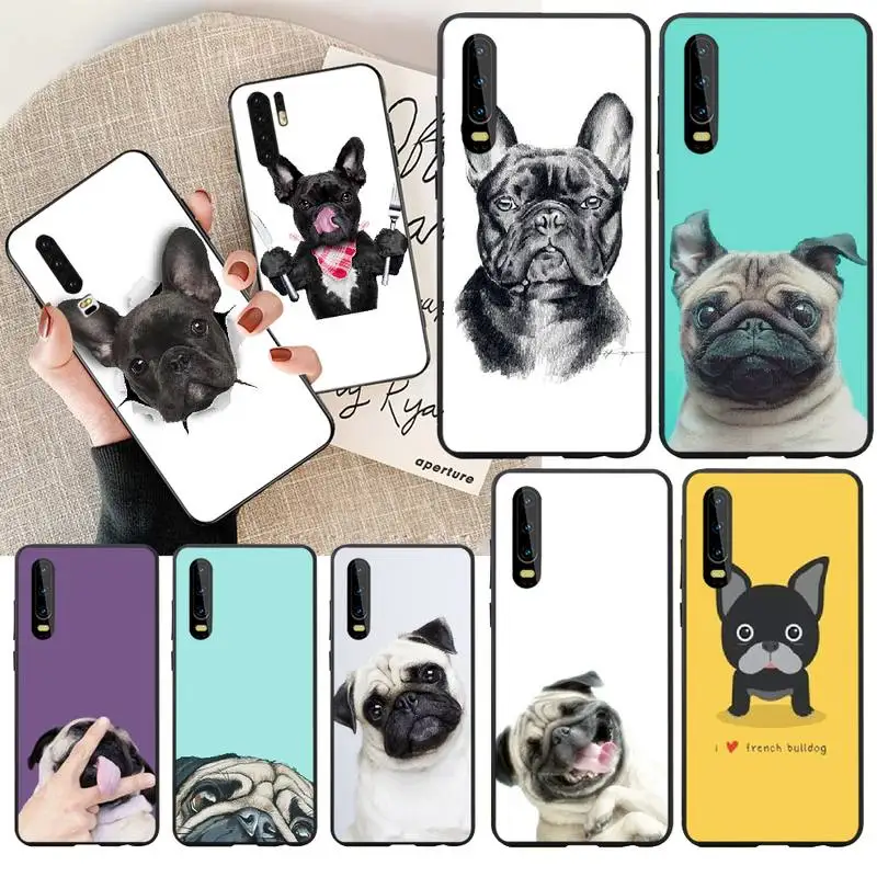 NBDRUICAI Мопс Французский бульдог DIY окрашенный Шикарный чехол для телефона Huawei Honor 20