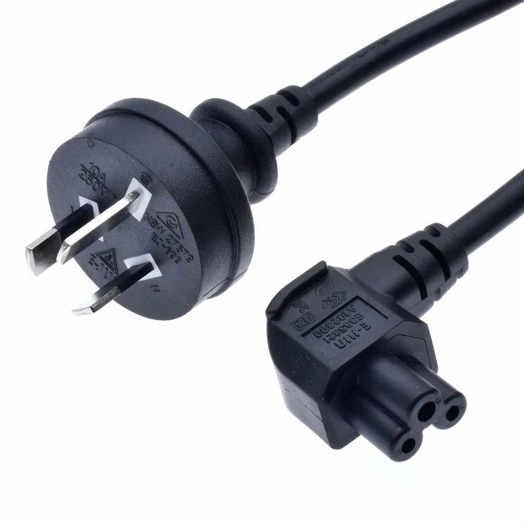 AU Plug Australia SAA Power Supply Cord New Zealand IEC C5 Bend Angle Cloverleaf Lead Cable for Notebook Laptop 1M | Обустройство