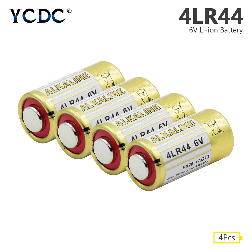 Высокое качество 4 шт. 4LR44 6V 150 мА/ч, сухой щелочной Батарея для дрессировки собак воротники A544 4034PX PX28A 4G13 PX28L 476A K28A L544