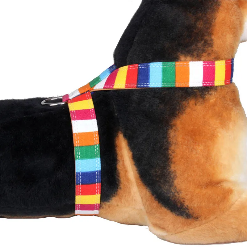 

New Stripe Pet Dog Harness No Pull Adjustable Dog Leash Vest Classic Running Leash Strap Belt for Small and Medium Dogs