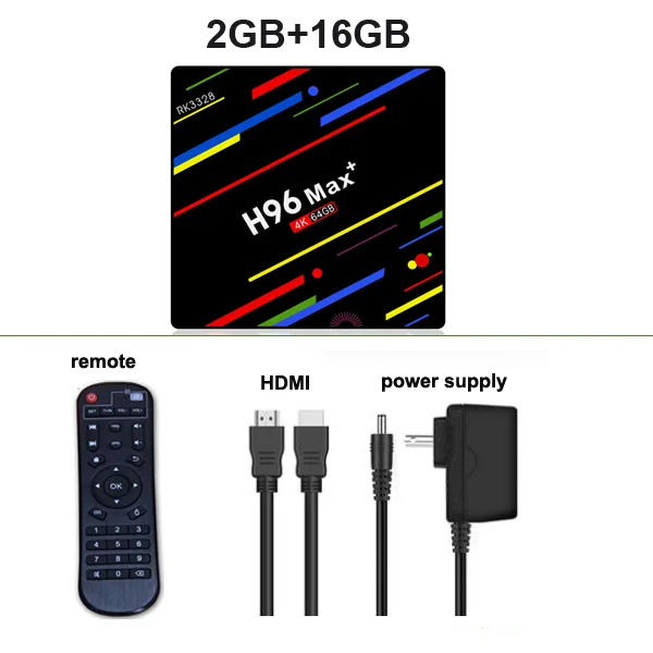 H96 MAX Plus Smart Android 9,0 ТВ приставка 4 Гб ОЗУ 32 Гб 64 Гб ПЗУ Rockchip RK3328 H.265 USB3.0 BT4.0 2,4G 5G Wifi 4K ТВ приставка - Цвет: 2GB 16GB