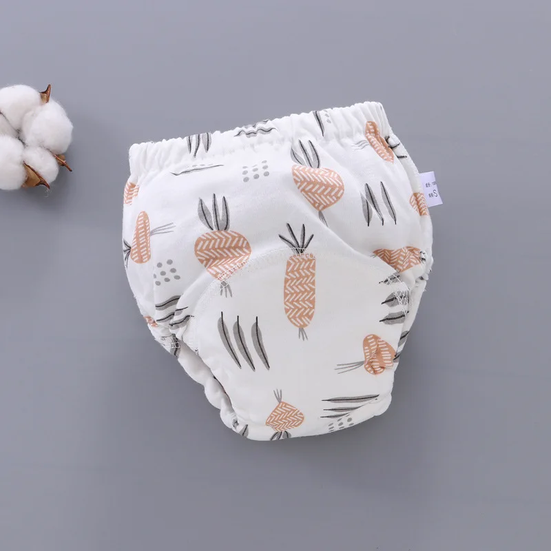 Pantalones de entrenamiento para beb&eacute;, pa&ntilde;ales de gasa lavables de 6 capas con bolsillos, pantalones de aprendizaje, pa&ntilde;ales de tela para beb&eacute;, pa&ntilde;ales transpirables para primavera y verano-5