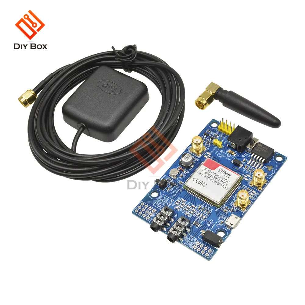 SIM808 модуль GSM GPRS gps макетная плата IPX SMA с gps антенной для Arduino Raspberry Pi Поддержка 2G 3g 4G sim-карта