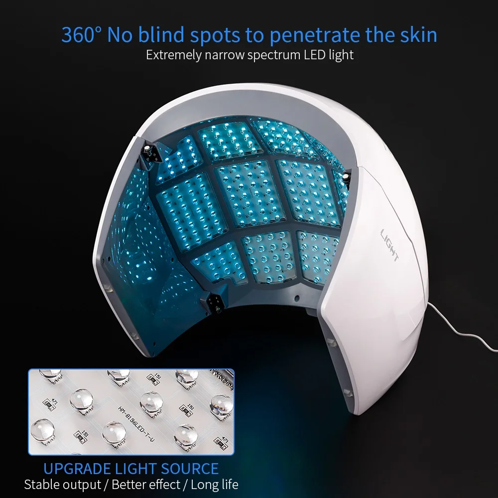 NEW 7 Color PDT Acne Removal Machine Face LED Light Therapy Skin Rejuvenation Acne Remover Anti Wrinkle Device Beauty Salon