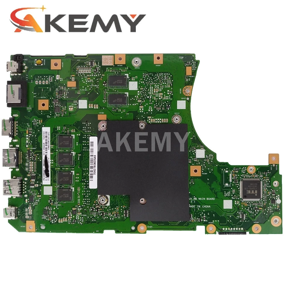Bestellen Akemy Neue! X556UJ X556UV Motherboard Für For Asus X556U X556UV X556UF X556UR Laptop Motherboard 4GB RAM I7-6500U CPU GT930M-2G Test