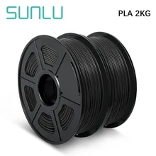 SUNLU PLA 2 Rolls1KG/Roll 1.75mm Biodegradable High Quality Filament 3D Printing Material Suitable For All FDM 3D Printers
