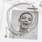 Женское ожерелье с подвеской со смайликом, модное дизайнерское ожерелье из искусственной кожи, ювелирные изделия в подарок 2021