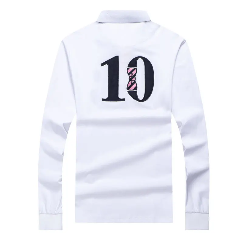 

New MEN'S eden PARK Long Sleeve Polo Shirt embroidery Masculina business Chemise homme casual cotton man solid tops plus m-3xl