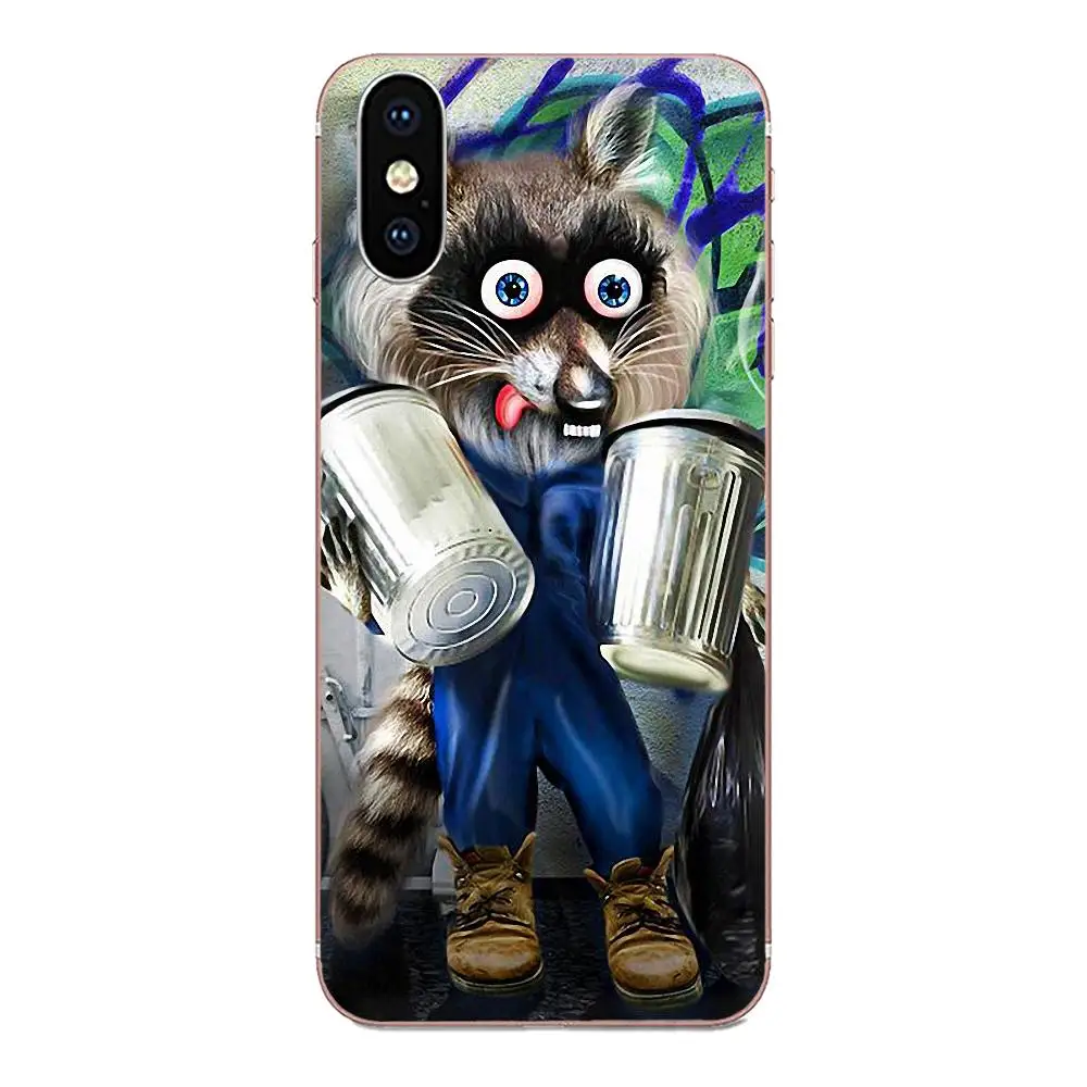 as picture ТПУ чехол для сотового телефона животное енот арт Coque для Xiaomi Red mi 4 7A 9T K20 CC9 CC9e Note 7 9 Y3 SE Pro Prime Go Play - Цвет: as picture