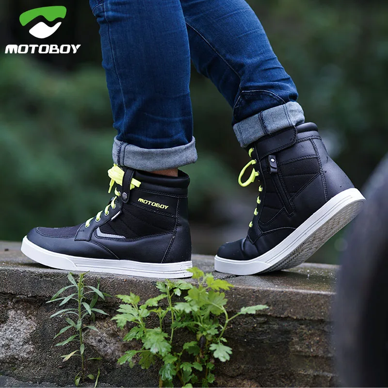 Мотоботинки MOTOBOY для езды на мотоцикле гоночные ботинки защита от падения