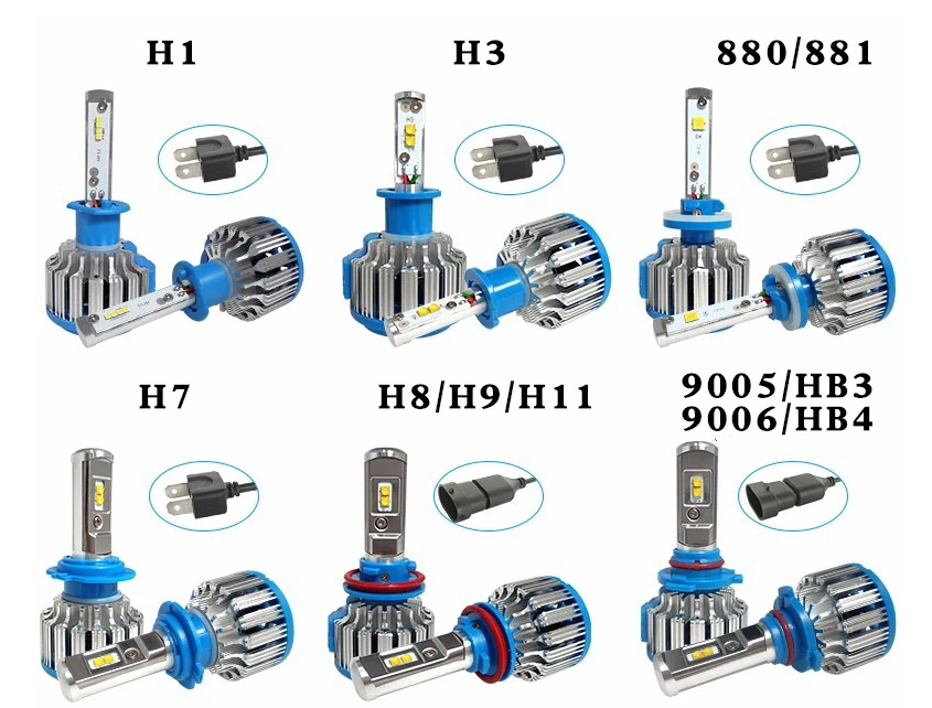 Фара H7 H4 светодиодный H8 H11 HB3 9005 Диодная лампочка для автодиодные лампы н1 для Светодиодные лампы диод автодля авто h3 HB4 9006 H1 H3 H13 90 04 9007 диоды для авто свет лампы для автомобилей 6000 К avtolamp
