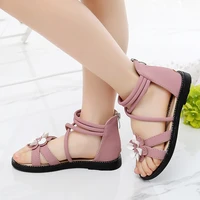 girls sandals summer 2021 new fashion soft soled childrens roman shoes sweet princess shoes beach shoes