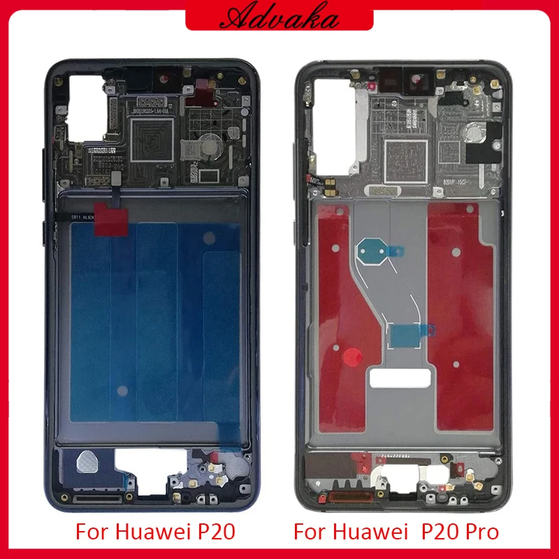 Advaka средняя рамка Корпус с боковыми клавишами Ремонт для Huawei P20 / Pro Pro|Корпусы и