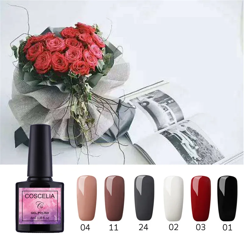 Set B 6 шт./компл. 8 мл Горячая Распродажа 40 цветов Гель-лак для ногтей, гель для ногтей УФ-светодиодный гель для наращивания ногтей Дизайн гель-лаки - Цвет: Set B