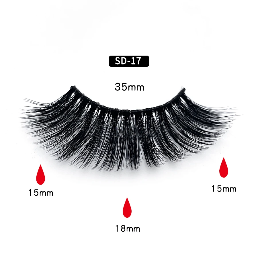 Clotobeauty 3d норковые ресницы накладные ресницы натуральные толстые длинные объемные ресницы тонкие Накладные ресницы макияж расширение-SD