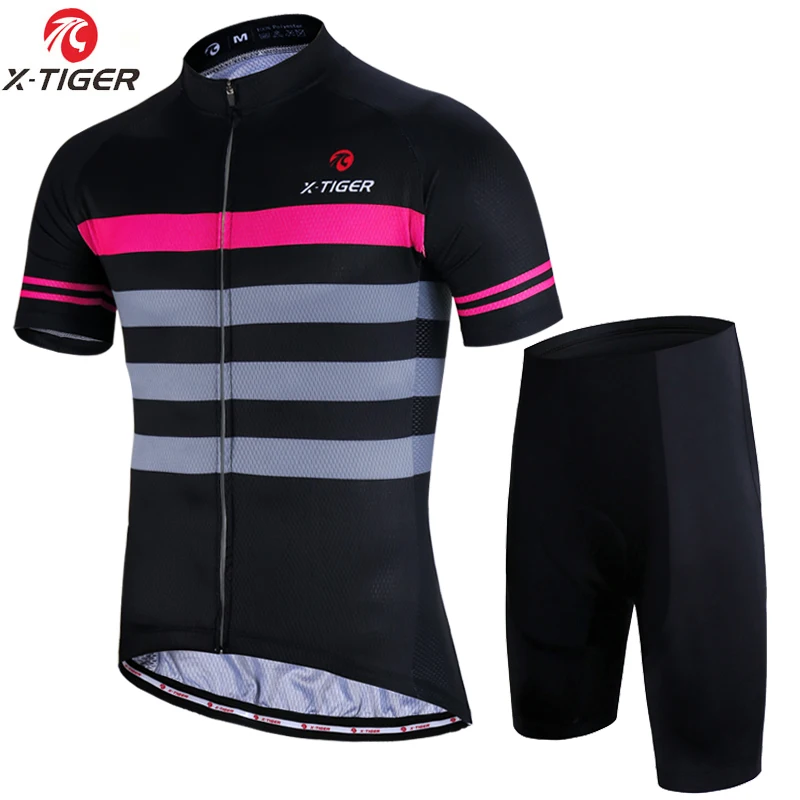 Cycling Set X-Tiger Pro одежда для велоспорта, дышащая летняя одежда для велоспорта, комплект быстросохнущей одежды для горного велосипеда, одежда для велоспорта - Цвет: Cycling Set