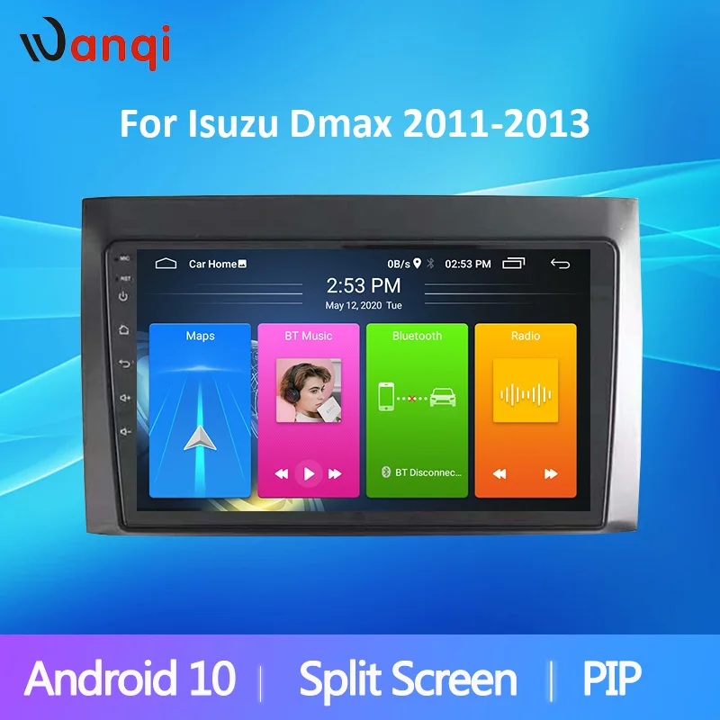 Wanqi Android 10 Автомобильная магнитола для Isuzu DMAX 2011 2013 9 &quotмультимедиа плеер GPS Navi