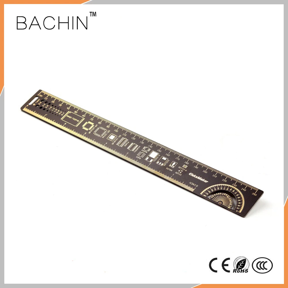 25 см многофункциональная печатная плата линейка измерительный инструмент