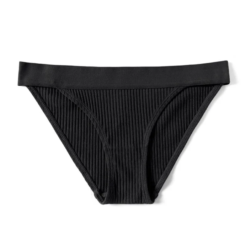 Simple New Design Ladies Soft Comfort Panties Thread Cotton Womens Low-Rise Briefs Plus Size Free Shipping | Женская одежда