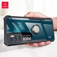 For POCO M3 Pro Cover Stand Set, Xundd Ring Case, For POCOPHONE POCO M3 Pro X3 F3 F2 Case Holder Transparent Shockproof Cover