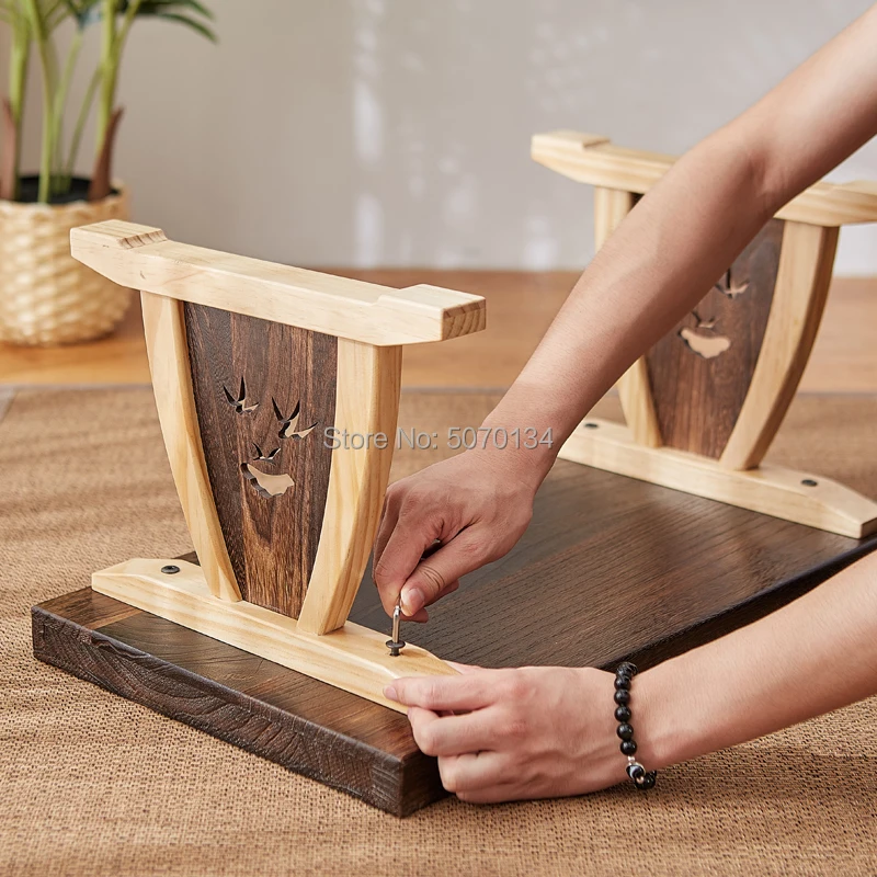 Новый Собранный чайный столик/компьютерный стол прямоугольный деревянный