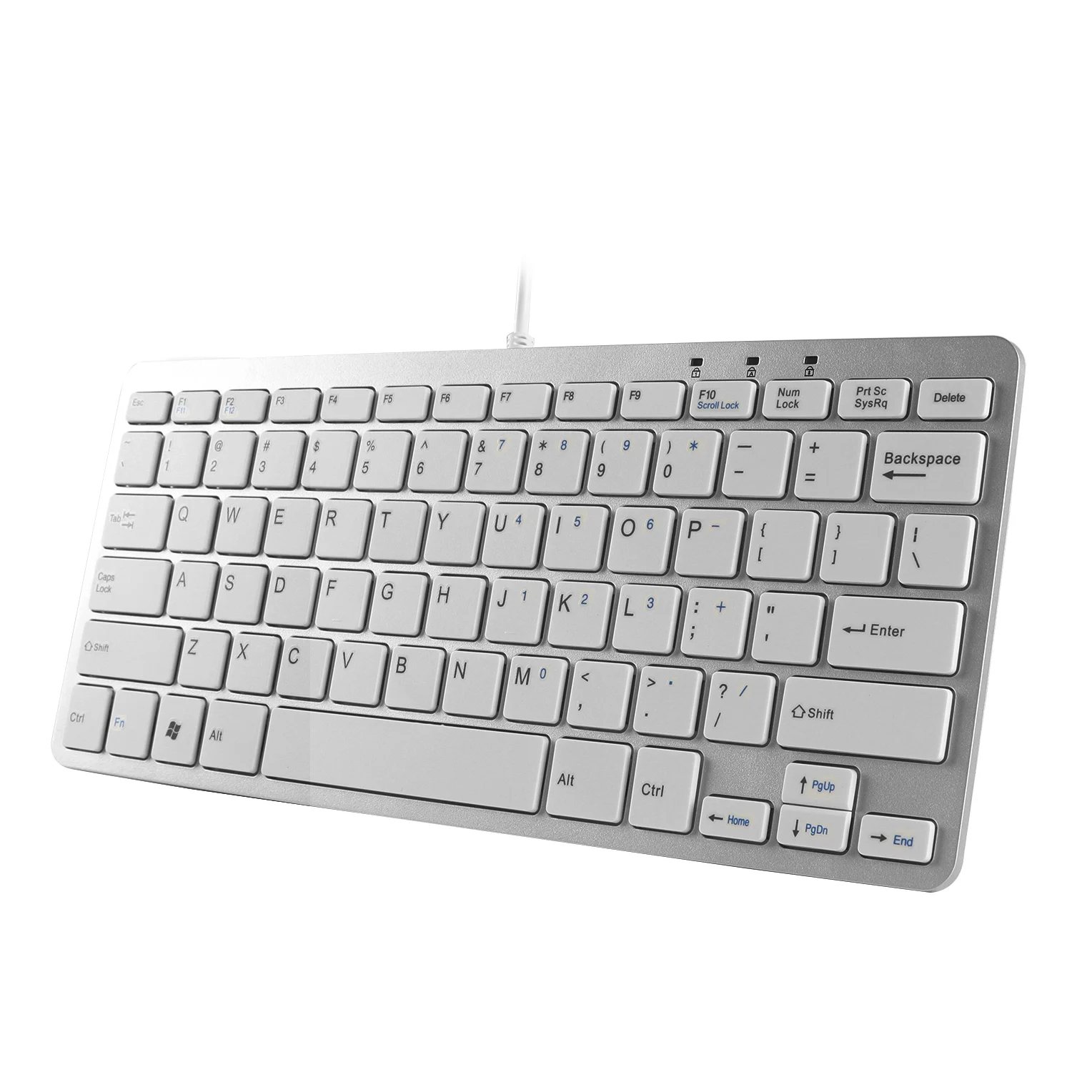 CHYI USB Проводная игровая клавиатура ультра тонкая мультимедийная эргономичный