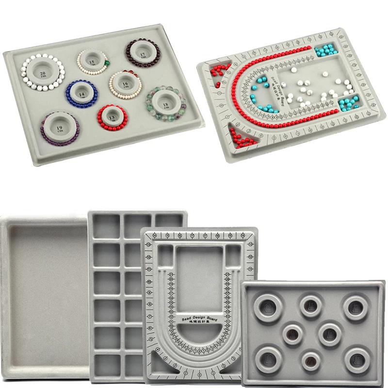 

1Pcs DIY Bead Board For DIY Bracelet Necklace Beading Jewelry Making Organizer Tray Design Craft Measuring Tool Accessories