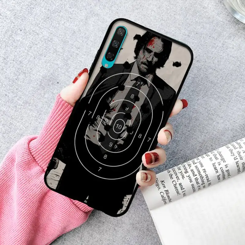 

LJHYDFCNB John Wick Phone Case For Huawei P20 30 40 Pro Mate 30 40 Pro Xs Rs Nova 7se Pro Honor 10