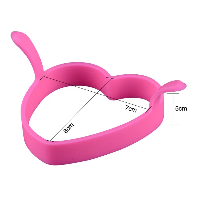 

Creative breakfast heart-shaped omelette machine Egg timer egg rack Round omelette mold High temperature resistance