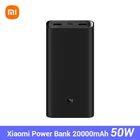 Внешний аккумулятор Xiaomi Power Bank 3, 20000 мАч, 50 Вт, PB200SZM, 3 USB Type-C, быстрая зарядка, портативный внешний аккумулятор Mi, внешний аккумулятор 20000